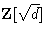 ${\mathbf Z}[\sqrt{d}]$
