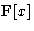 ${\mathbf F}[x]$
